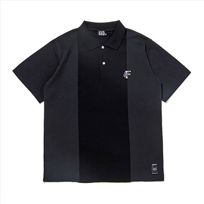 430(フォーサーティー)/ S/S BC KNIT POLO -BLACK-