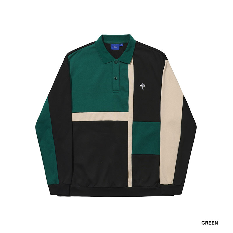 HELAS(ヘラス)/ BANKS SWEAT POLO -2.COLOR-