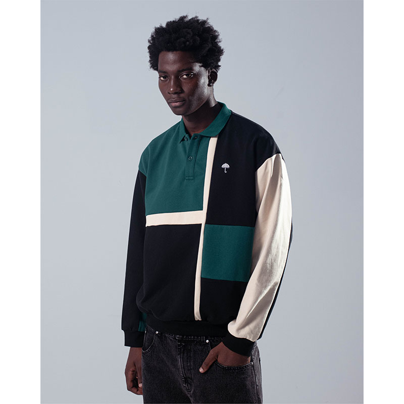 HELAS(ヘラス)/ BANKS SWEAT POLO -2.COLOR-