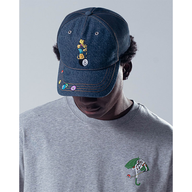 HELAS(ヘラス)/ POOLDOG DENIM CAP -W.INDIGO-