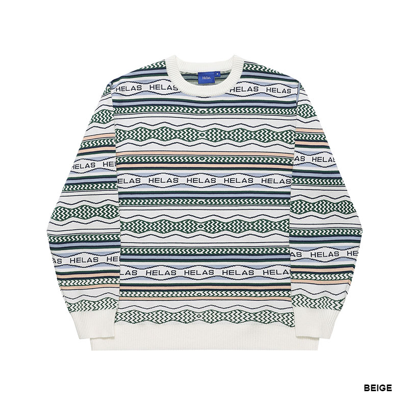 HELAS(ヘラス)/ KOOL CREWNECK KNIT -2COLOR-