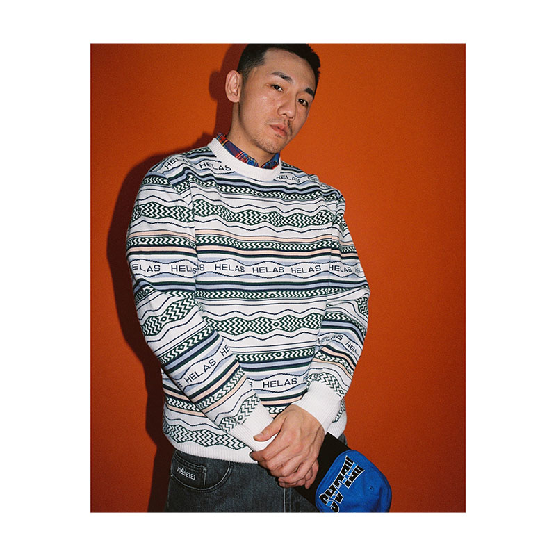 HELAS(ヘラス)/ KOOL CREWNECK KNIT -2COLOR-