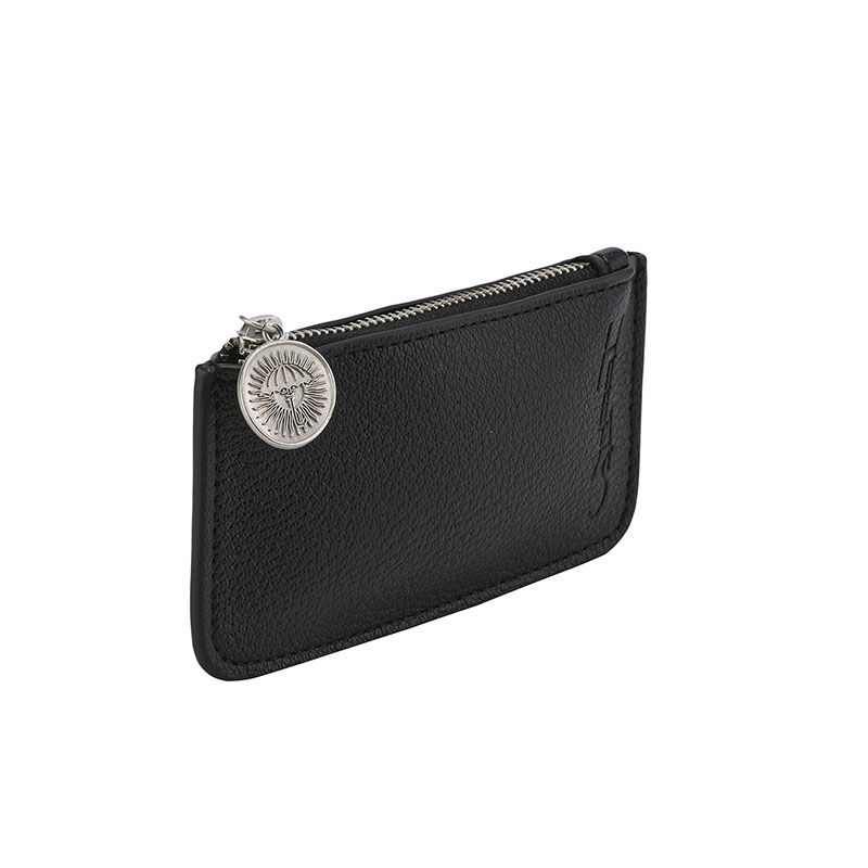 HELAS(ヘラス)/ COIN PUSH BAG -BLACK-