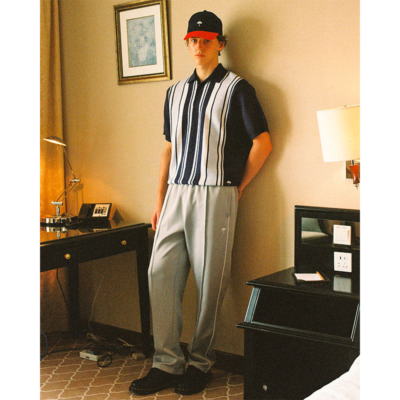 HELAS(ヘラス)/ CLASSIC PLEATED TRACKSUIT PANTS -LT.GREY-