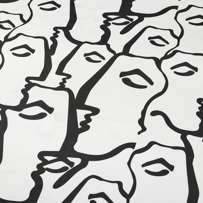 HELAS(ヘラス)/ DIEUX GRECS SILK SCARF -WHITE/BLACK-