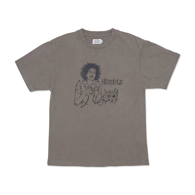 Hoddle Skateboards（ホドル）/ HODDLE SHOCK TEE -FADED BLACK-