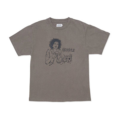 Hoddle Skateboards（ホドル）/ HODDLE SHOCK TEE -FADED BLACK-