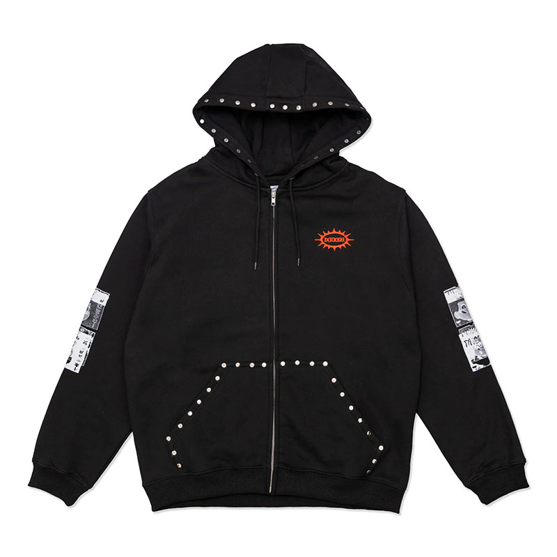 Hoddle Skateboards（ホドル）/ SMOKER STUD HOOD -BLACK-