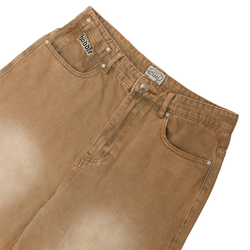 Hoddle Skateboards（ホドル）/ RANGER JEAN SPRAY OVERDYE -BROWN-