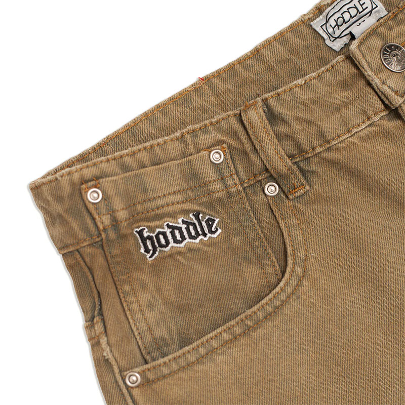 Hoddle Skateboards（ホドル）/ RANGER JEAN SPRAY OVERDYE -BROWN-