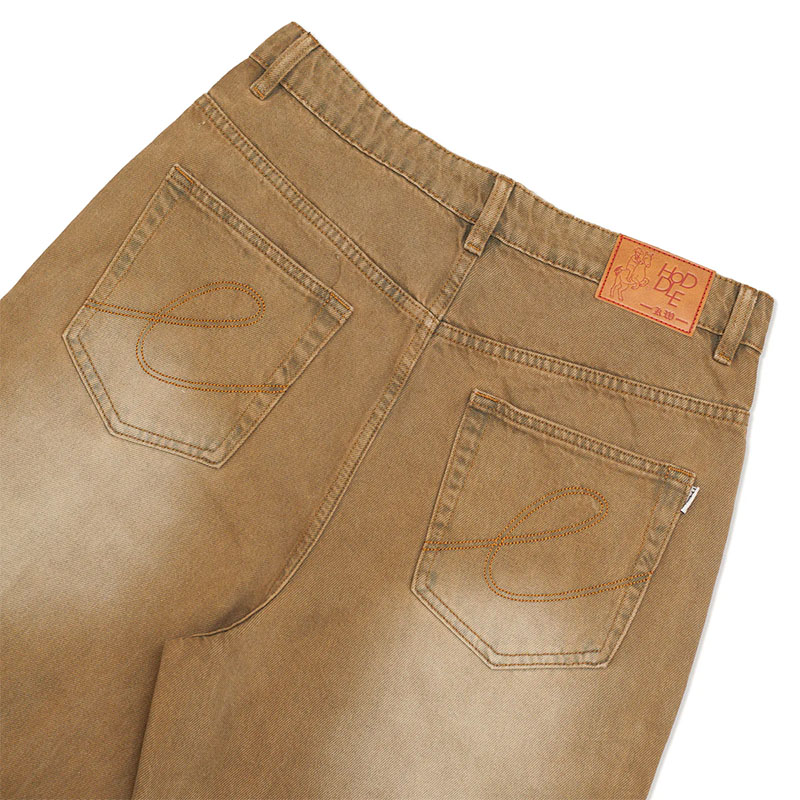 Hoddle Skateboards（ホドル）/ RANGER JEAN SPRAY OVERDYE -BROWN-