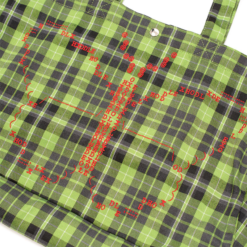 Hoddle Skateboards（ホドル）/ BUTTERFLY CODE TOTE -PLAID-