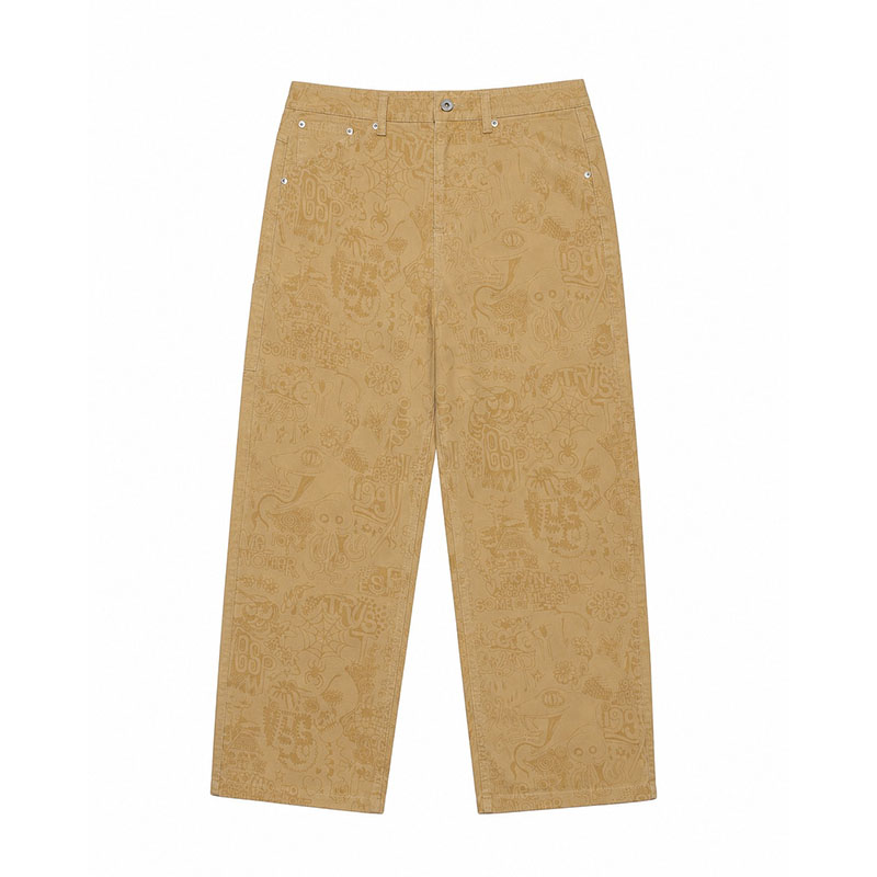 iggy(イギー)/ PRINTED PAINTER PANTS (iggy/E.S.P. Capsule Collection) -BEIGE-