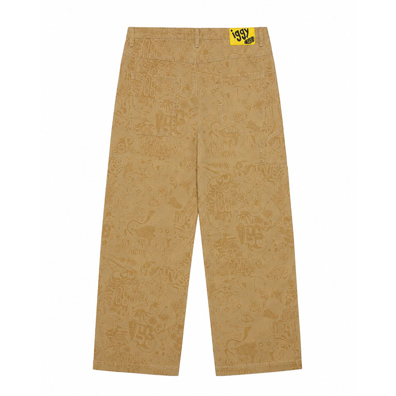 iggy(イギー)/ PRINTED PAINTER PANTS (iggy/E.S.P. Capsule Collection) -BEIGE-