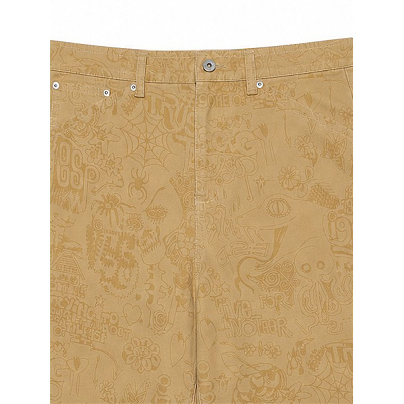 iggy(イギー)/ PRINTED PAINTER PANTS (iggy/E.S.P. Capsule Collection) -BEIGE-