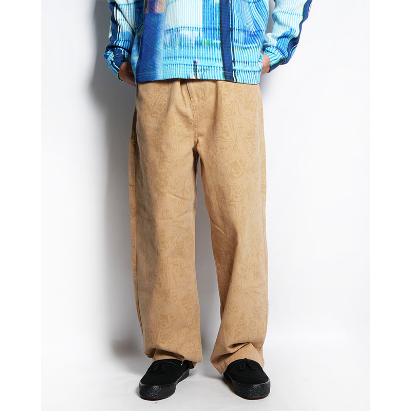 iggy(イギー)/ PRINTED PAINTER PANTS (iggy/E.S.P. Capsule Collection) -BEIGE-