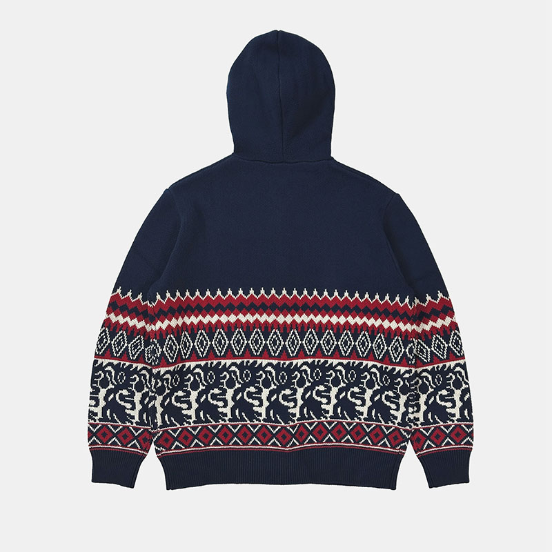 LABROS(ラブロス)/ TRIBAL HOODED ZIP SWEATER -2.COLOR-