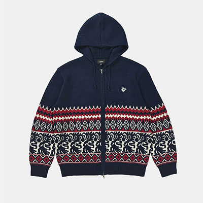 LABROS(ラブロス)/ TRIBAL HOODED ZIP SWEATER -2.COLOR-