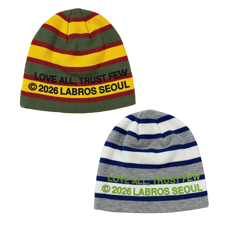 LABROS(ラブロス)/ LATF STRIPE BEANIE -2.COLOR-