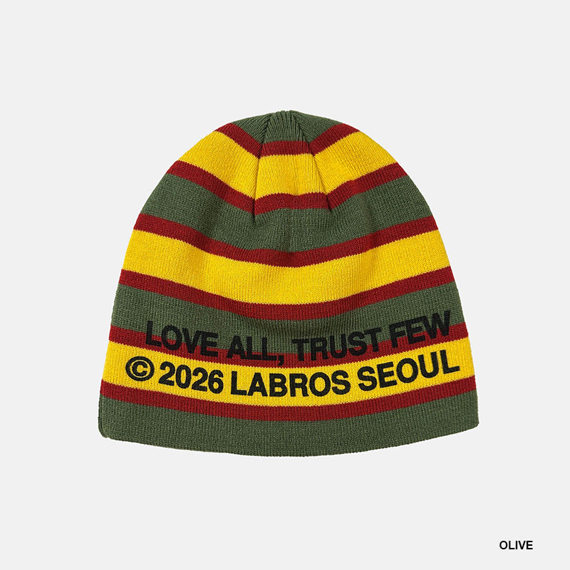 LABROS(ラブロス)/ LATF STRIPE BEANIE -2.COLOR-