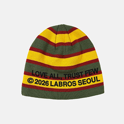 LABROS(ラブロス)/ LATF STRIPE BEANIE -2.COLOR-