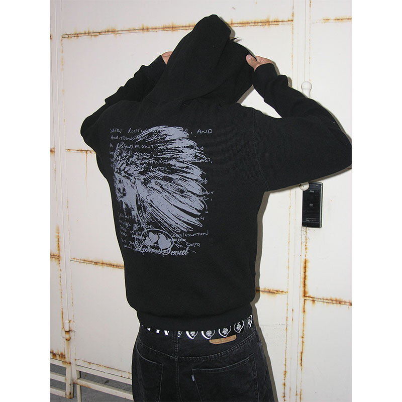 LABROS(ラブロス)/ INDIAN THERMAL ZIP UP HOODIE -2.COLOR-