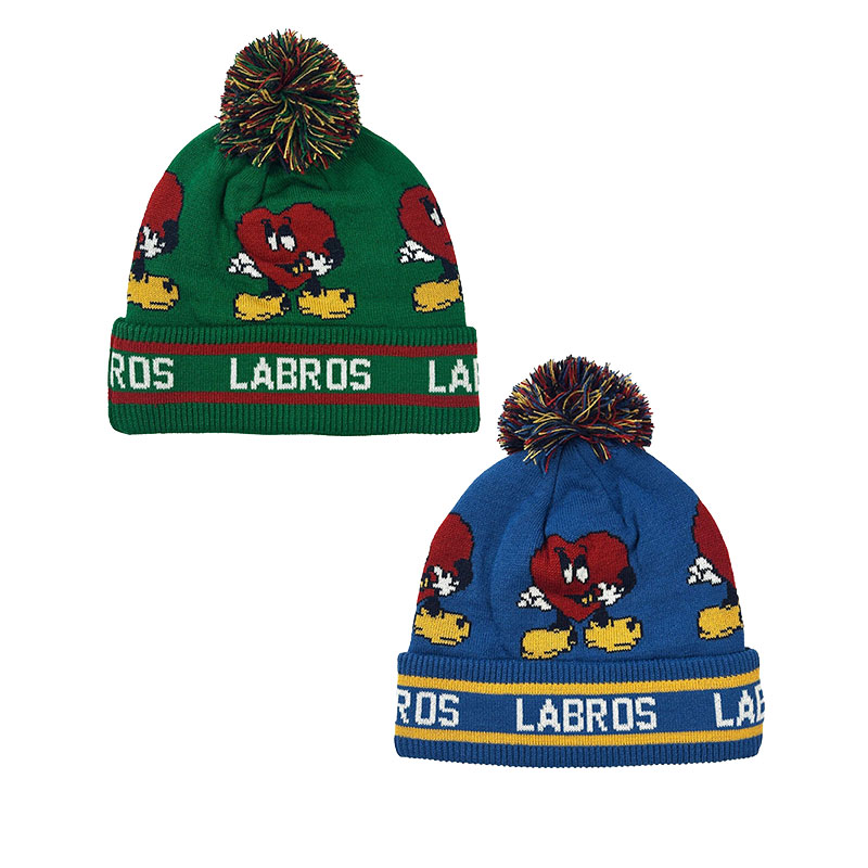 LABROS(ラブロス)/ HEARTIE POM BEANIE -3.COLOR-