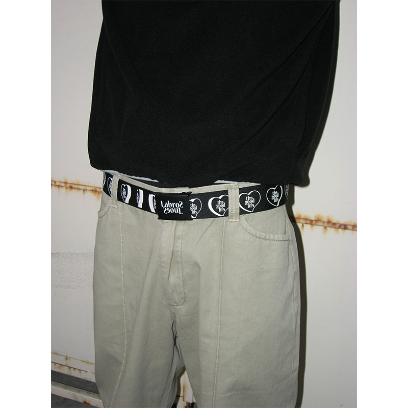 LABROS(ラブロス)/ HEART LOGO CANVAS BELT