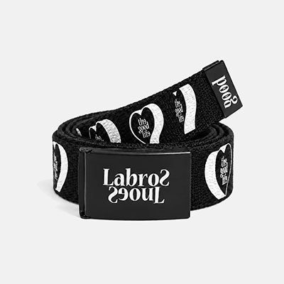 LABROS(ラブロス)/ HEART LOGO CANVAS BELT