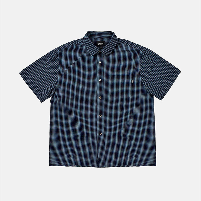 LABROS(ラブロス)/ MINI CHECK SHIRT -2.COLOR-(NAVY)