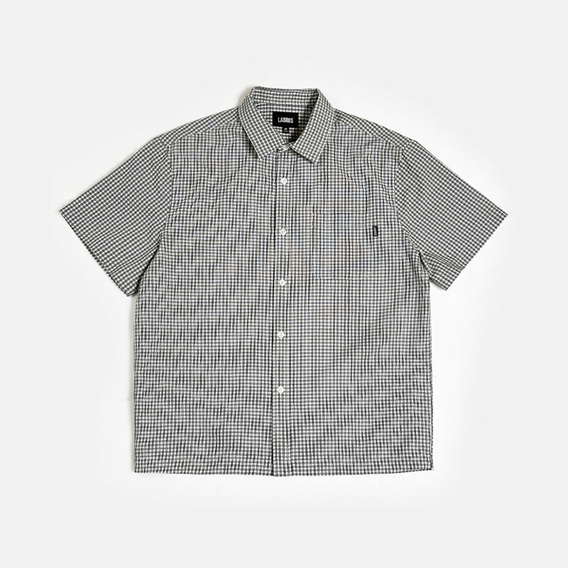 LABROS(ラブロス)/ MINI CHECK SHIRT -2.COLOR-(WHITE)