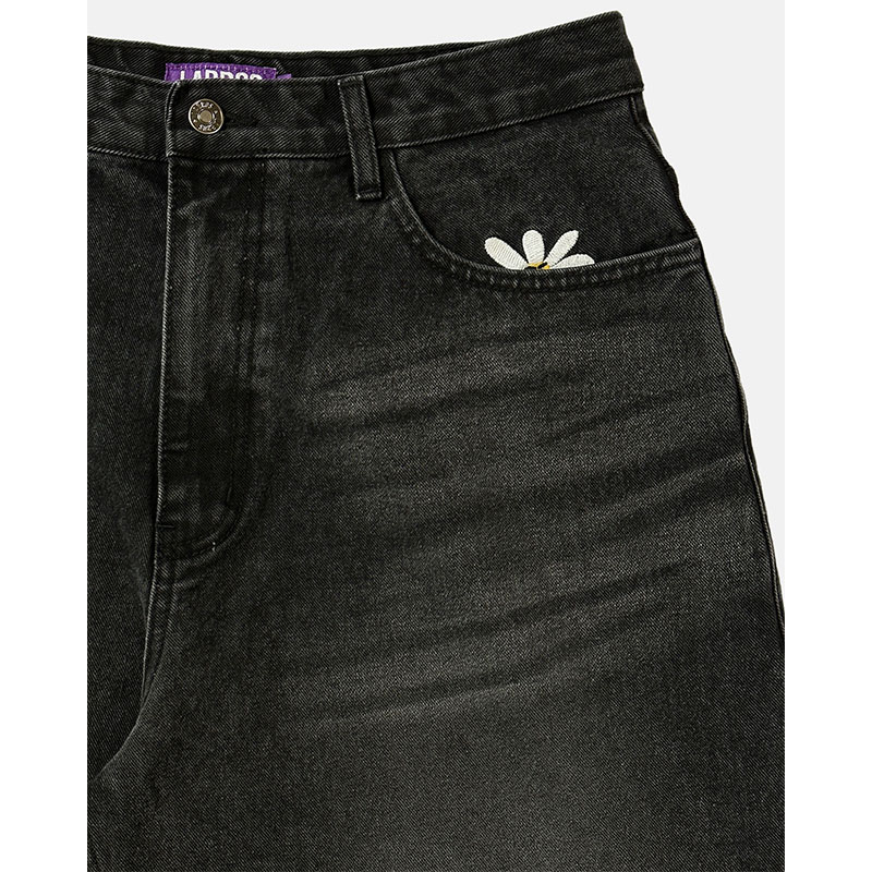 LABROS(ラブロス)/ SMART DAISY CAT BRUSH BAGGY JEANS -BLACK-