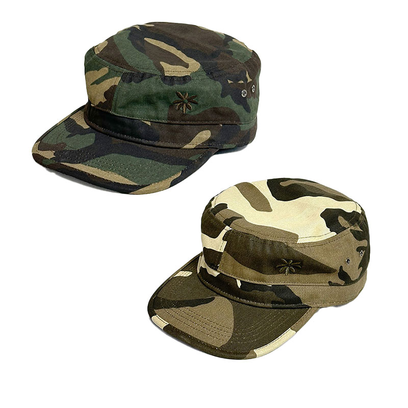 LABROS(ラブロス)/ SYMBOL LOGO MILITARY CAP(WOODLAND CAMO) -2.COLOR-