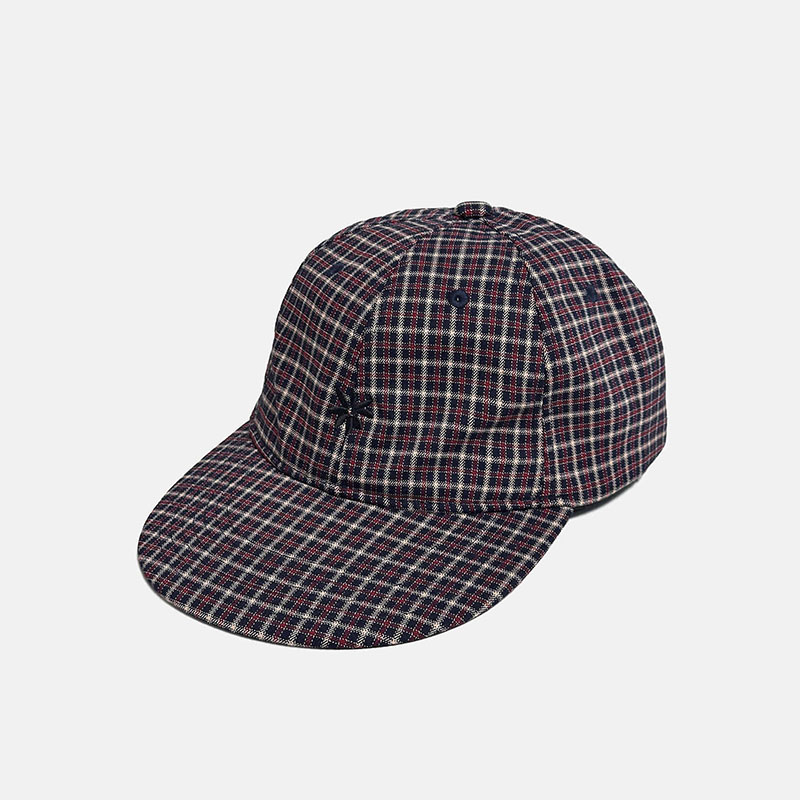 LABROS(ラブロス)/ SYMBOL LOGO PLAID CAP -3.COLOR-(BURGUNDY)