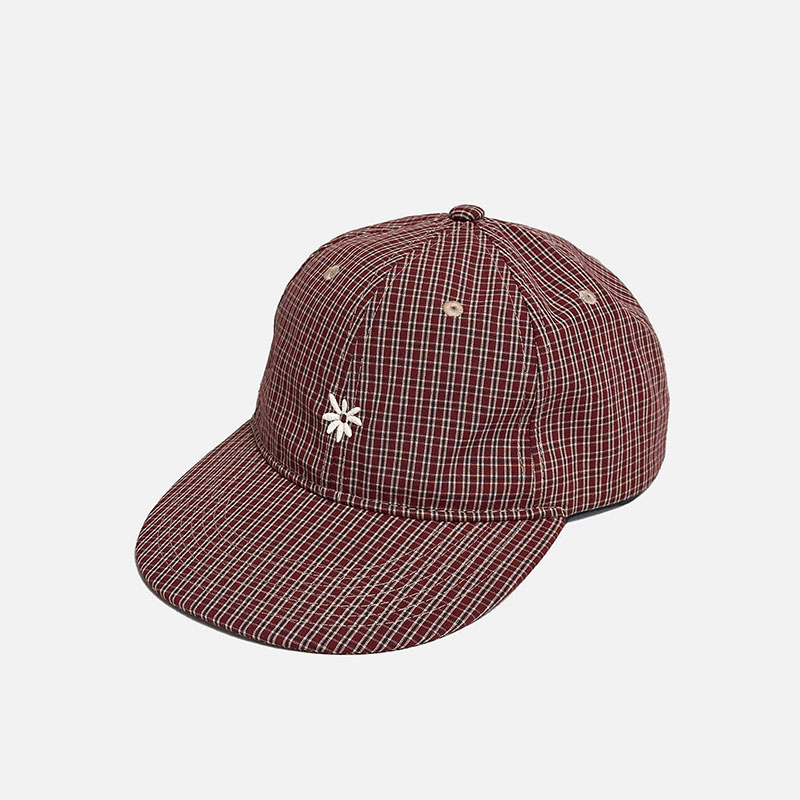 LABROS(ラブロス)/ SYMBOL LOGO PLAID CAP -3.COLOR-(RED)