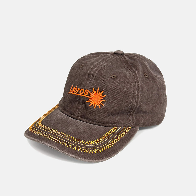 LABROS(ラブロス)/ SUN LOGO CAP -BROWN-