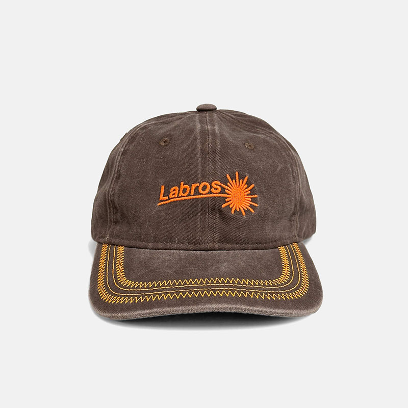 LABROS(ラブロス)/ SUN LOGO CAP -BROWN-