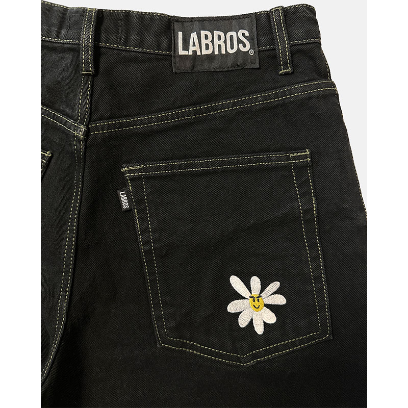 LABROS(ラブロス)/ SMART DAISY BAGGY JEANS -BLACK/OLIVE-