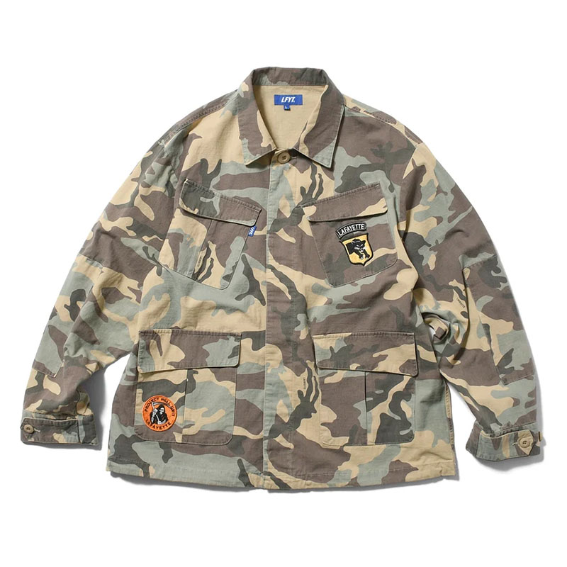 LFYT(エルエフワイティー)/ WASHED RIPSTOP FIELD SHIRT -CAMO-