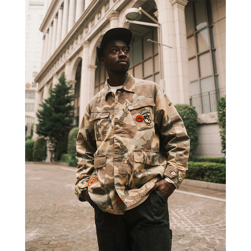 LFYT(エルエフワイティー)/ WASHED RIPSTOP FIELD SHIRT -CAMO-