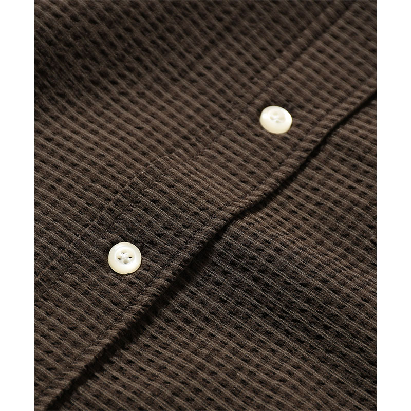 LFYT(エルエフワイティー)/ SEERSUCKER BIG SHIRT -BROWN-