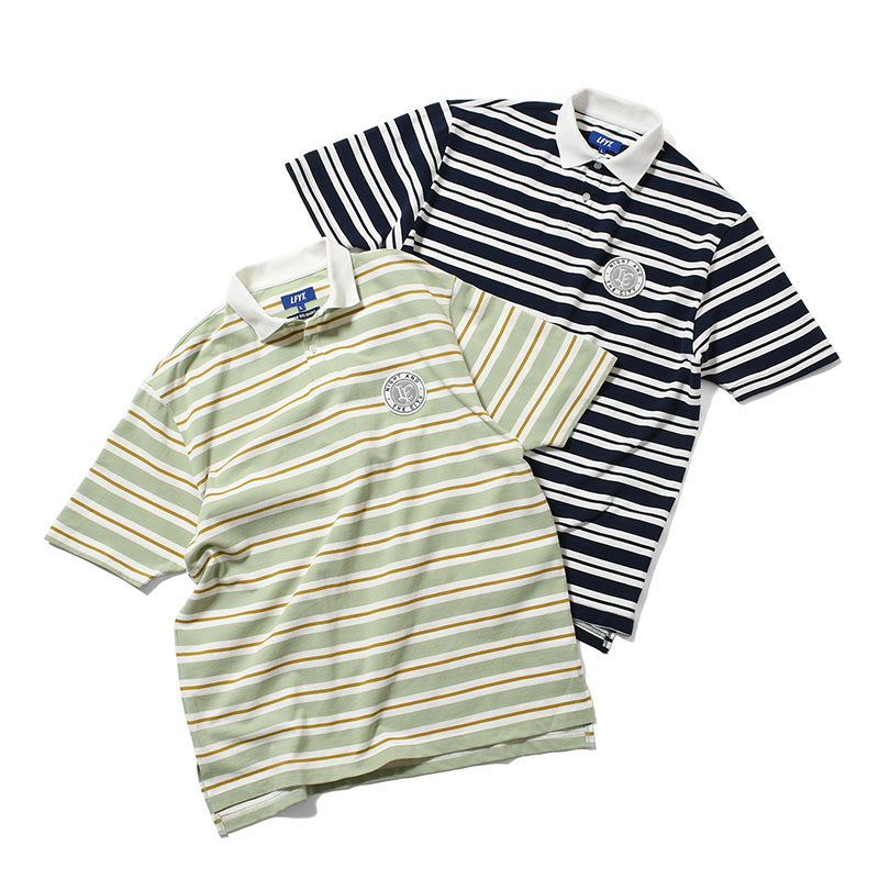 LFYT(エルエフワイティー)/ ATHLEISURE STRIPED POLO SHIRT -2.COLOR-