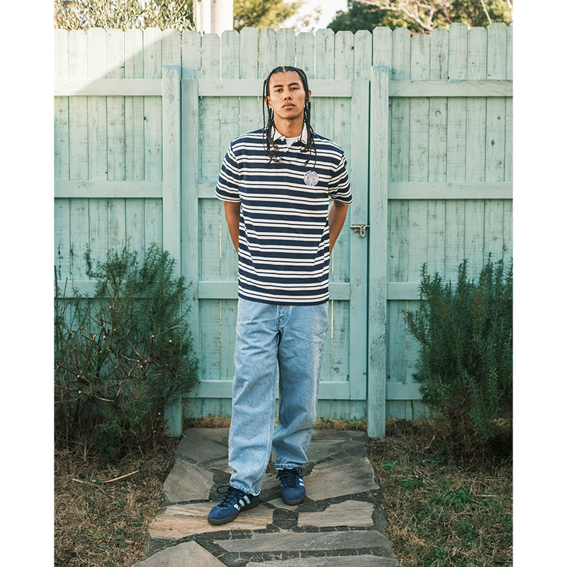 LFYT(エルエフワイティー)/ ATHLEISURE STRIPED POLO SHIRT -2.COLOR-