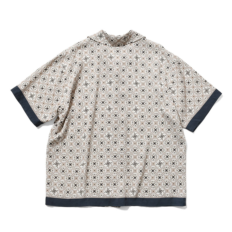 LFYT(エルエフワイティー)/ ARABESQUE PATTERN OPEN COLLAR SHIRT -2.COLOR-