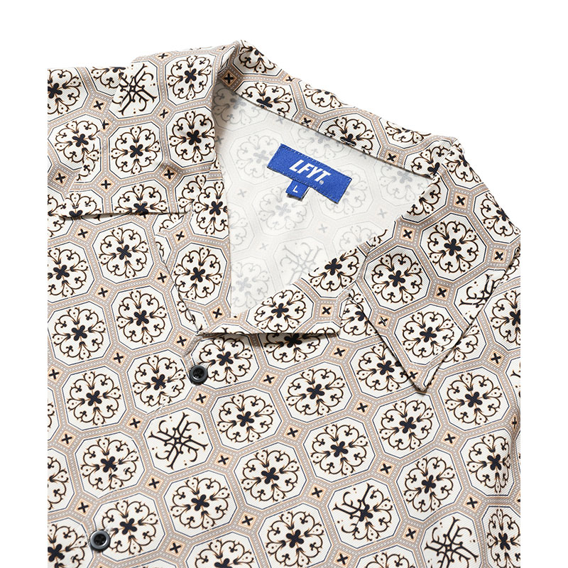 LFYT(エルエフワイティー)/ ARABESQUE PATTERN OPEN COLLAR SHIRT -2.COLOR-