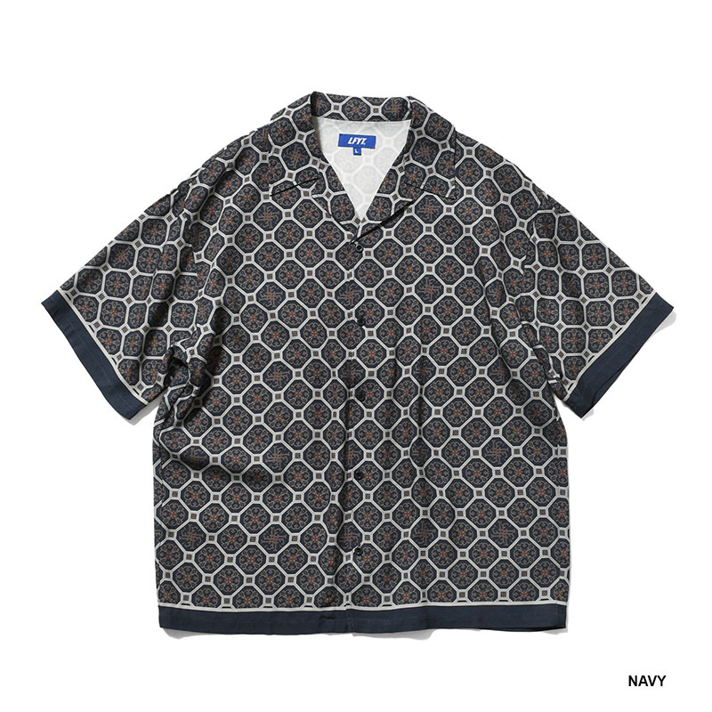 LFYT(エルエフワイティー)/ ARABESQUE PATTERN OPEN COLLAR SHIRT -2.COLOR-