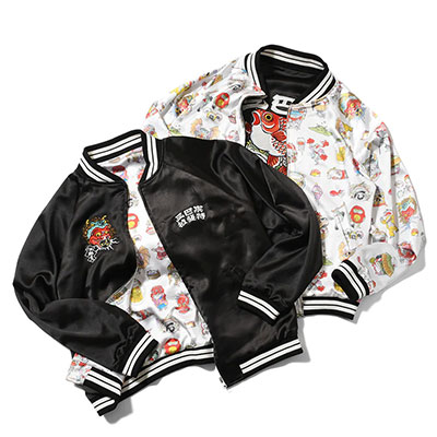 LFYT(エルエフワイティー)/ LFYT × THREE TIDES TATTOO - HORIMATSU REVERSILE JACKET -BLACK-