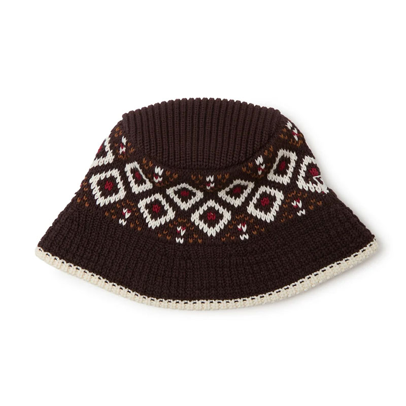 NEW ERA(ニューエラ)/ KNIT BUCKET HAT Powered by GORO(MIN-NANO) -BROWN-