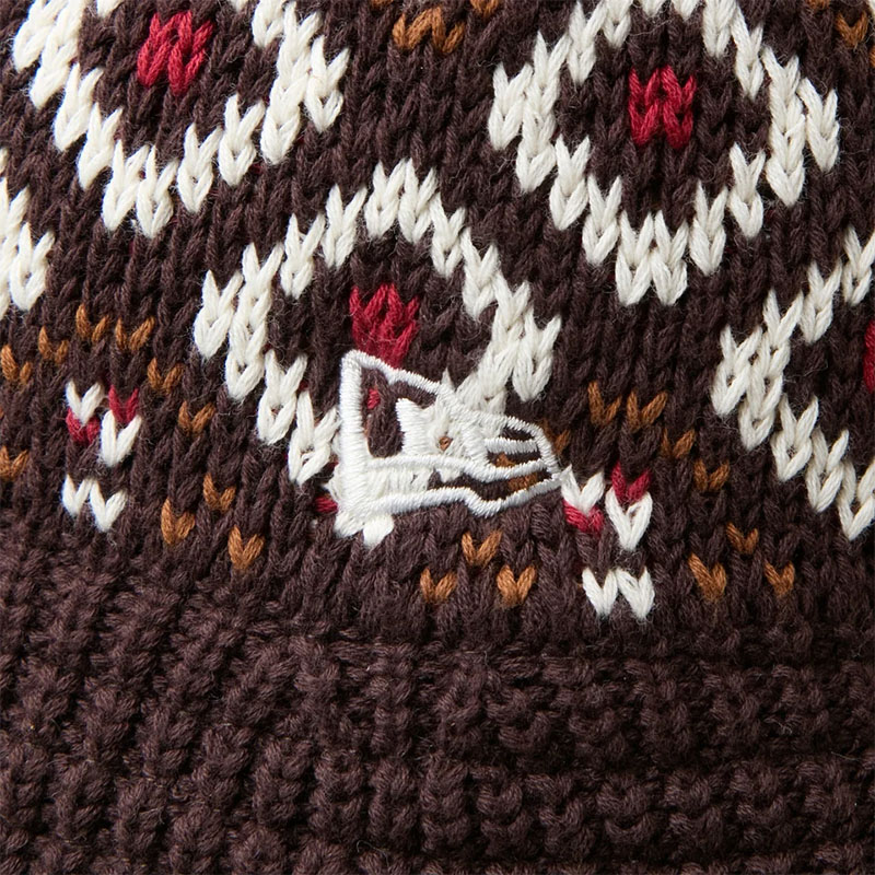 NEW ERA(ニューエラ)/ KNIT BUCKET HAT Powered by GORO(MIN-NANO) -BROWN-