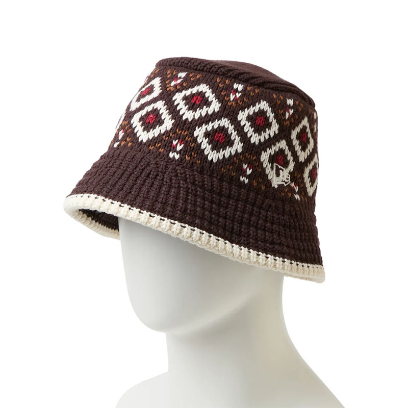 NEW ERA(ニューエラ)/ KNIT BUCKET HAT Powered by GORO(MIN-NANO) -BROWN-
